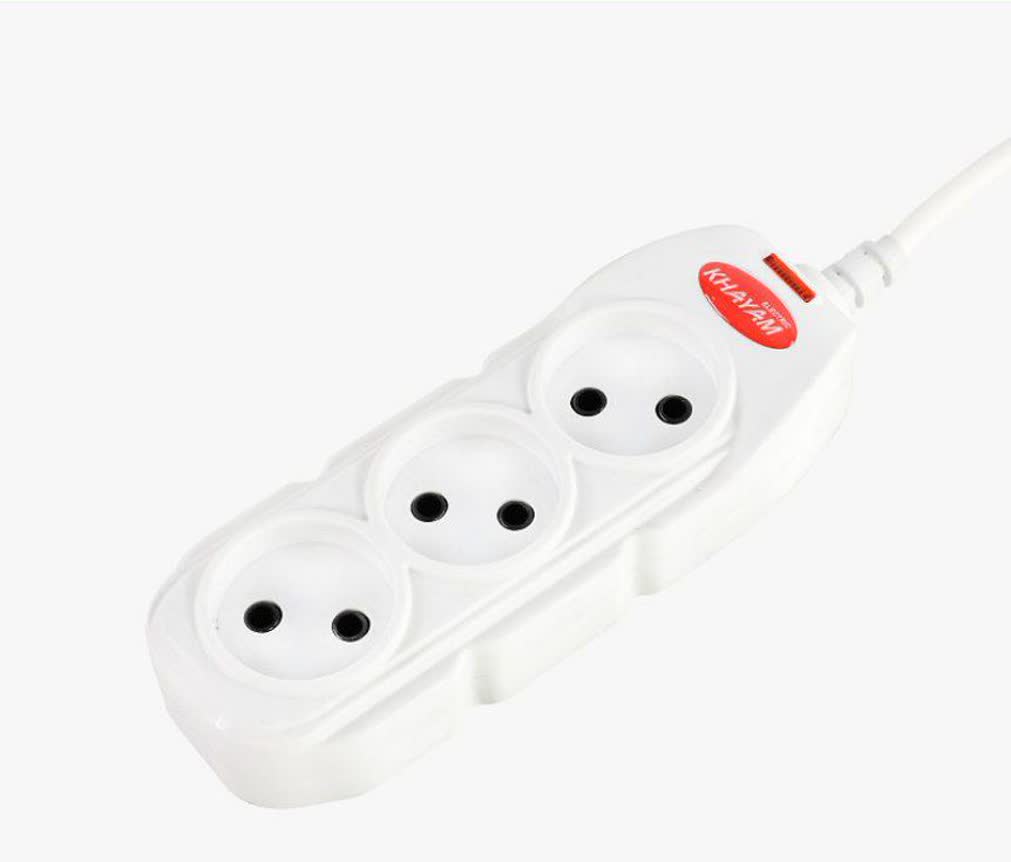 سه راهی برق ساده خیام الکتریک با کابل 1.8 متری